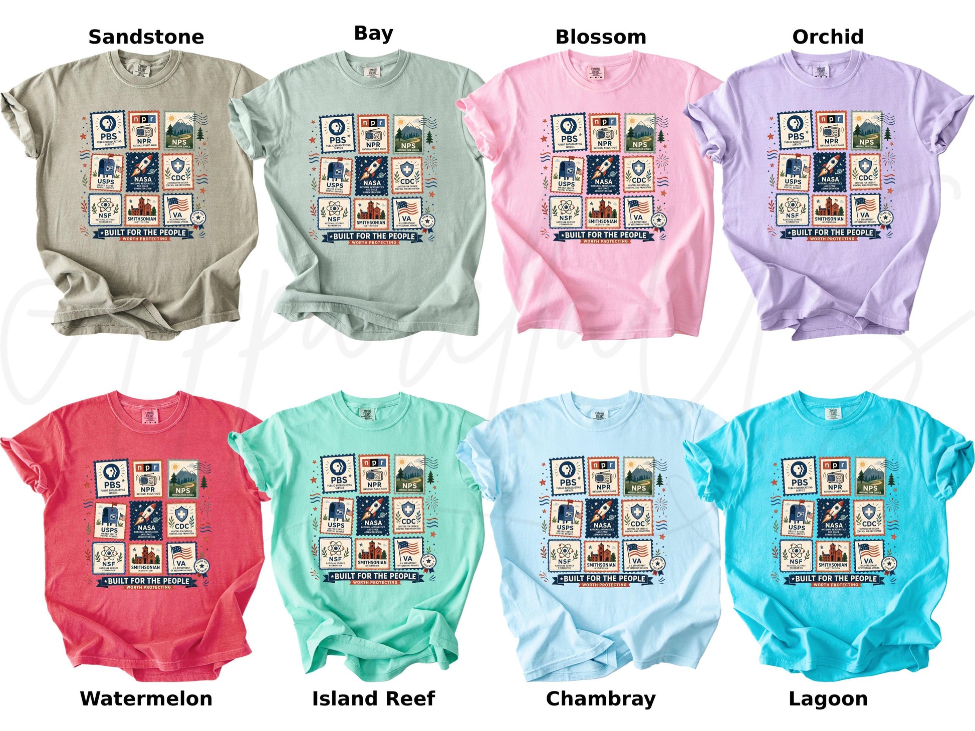 Comfort Colors® Built For The People Shirt, Liberal Fourth of July Tee, PBS USPS NASA Sweatshirt, Leftist Protest Gift Tee