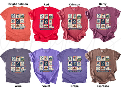 Comfort Colors® Built For The People Shirt, Liberal Fourth of July Tee, PBS USPS NASA Sweatshirt, Leftist Protest Gift Tee