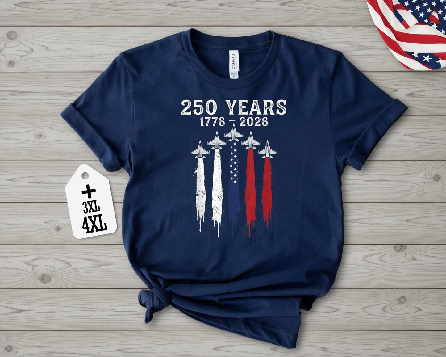 USA 250 Years Shirt, Patriotic Jet Fighter Shirt, America 250th Anniversary Shirt, Independence Day Tee, USA 1776-2026 Shirt