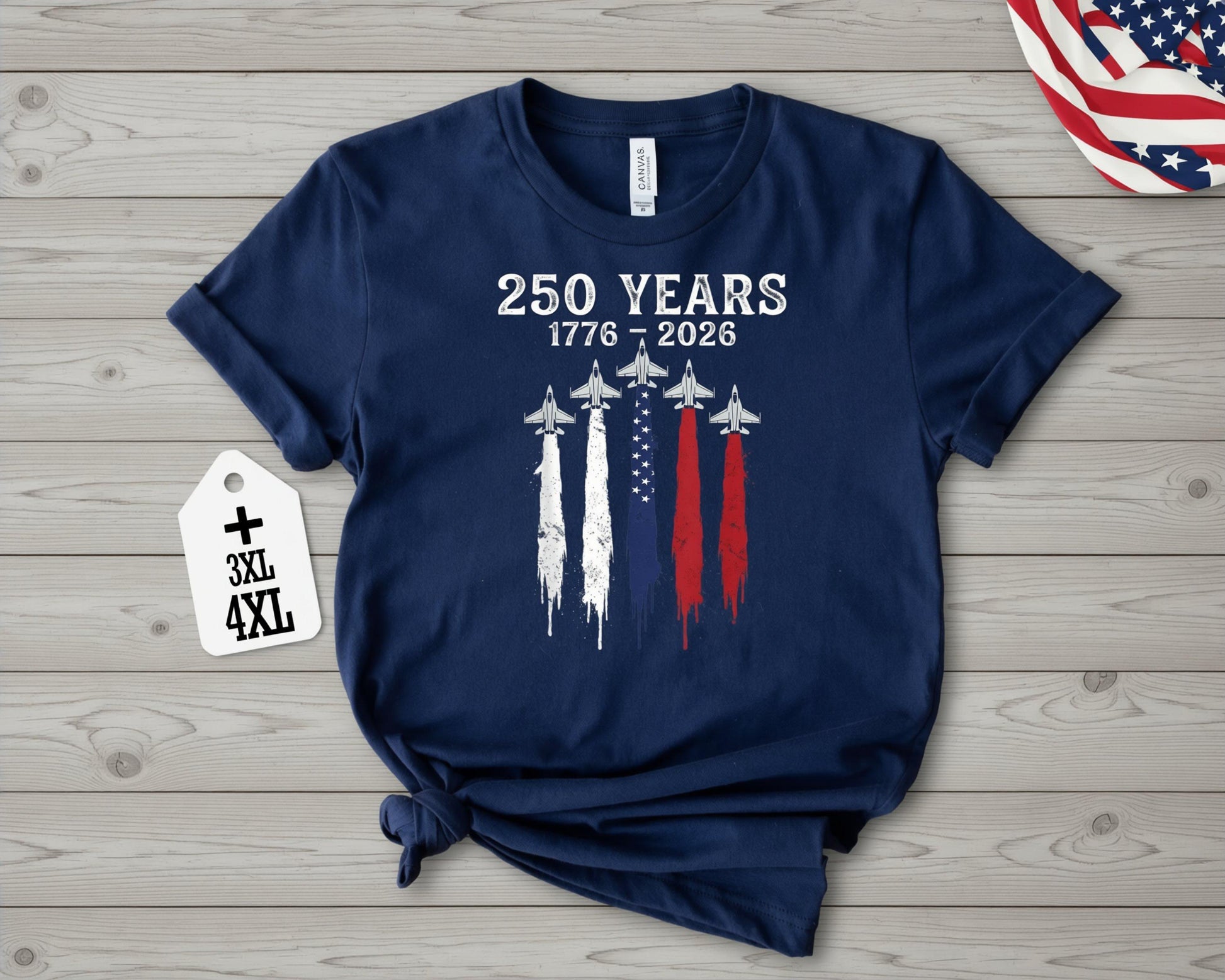 USA 250 Years Shirt, Patriotic Jet Fighter Shirt, America 250th Anniversary Shirt, Independence Day Tee, USA 1776-2026 Shirt