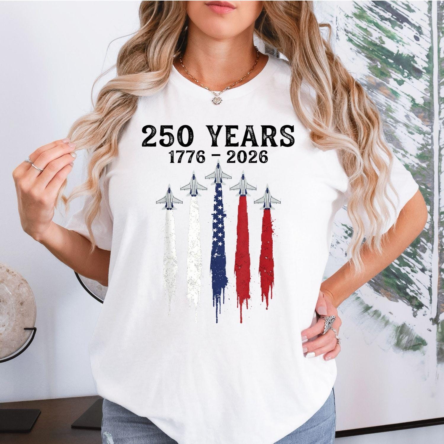 USA 250 Years Shirt, Patriotic Jet Fighter Shirt, America 250th Anniversary Shirt, Independence Day Tee, USA 1776-2026 Shirt