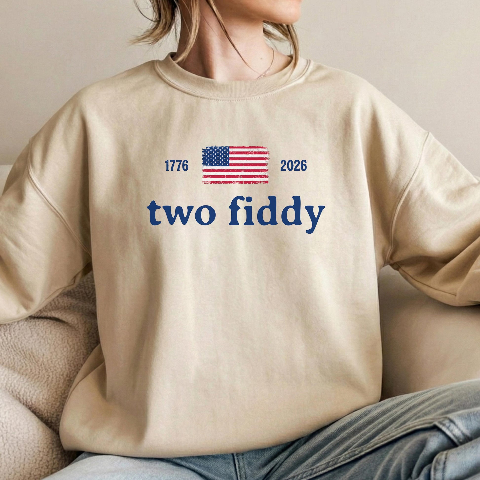 Comfort Colors® 4th Of July Two Fiddy Shirt 1776 2026 Patriotic Tee American Flag Graphic Shirt USA Anniversary Birthday Fourth of July Gift
