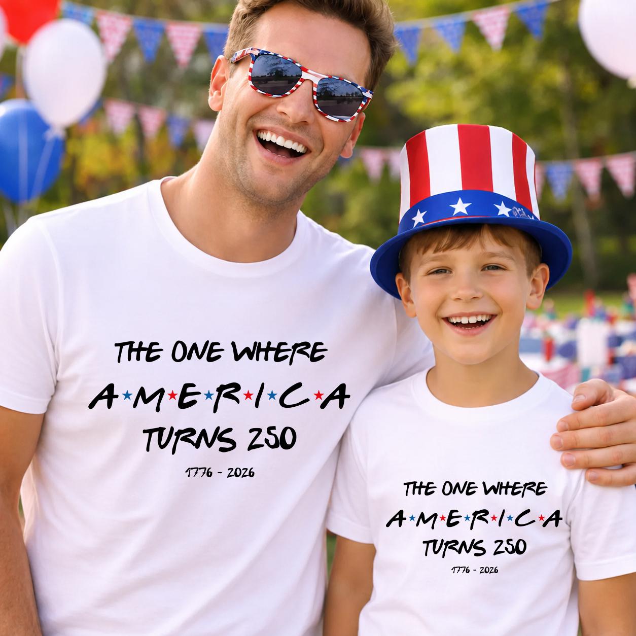 Comfort Colors® The One Where America Turns 250 Years Shirt, USA Patriotic 1776-2026, 4th of July, 250th Anniversary Gift, Independence Day