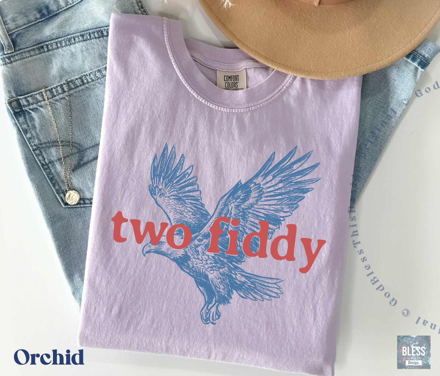 Two Fiddy Shirt, USA 250 Years Tee, Funny Patriotic Graphic Tee, 1776 2026 Shirt, 4th of july Gift, Comfort Colors, Independence Day GBD2830