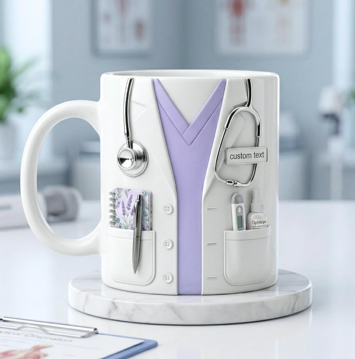 Name Doctor Mug, Custom Medical Coffee Cup, Doctor Appreciation Gift, Doctor Graduation Gift, Personalized Nurse & Physician Accent Mug